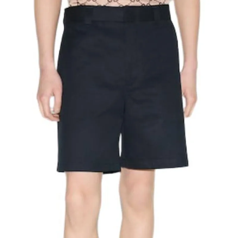 GUCCI Double Cotton Twill Web Shorts-3