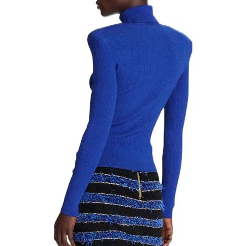 BALMAIN Sweaters Women's Royal Blue-4