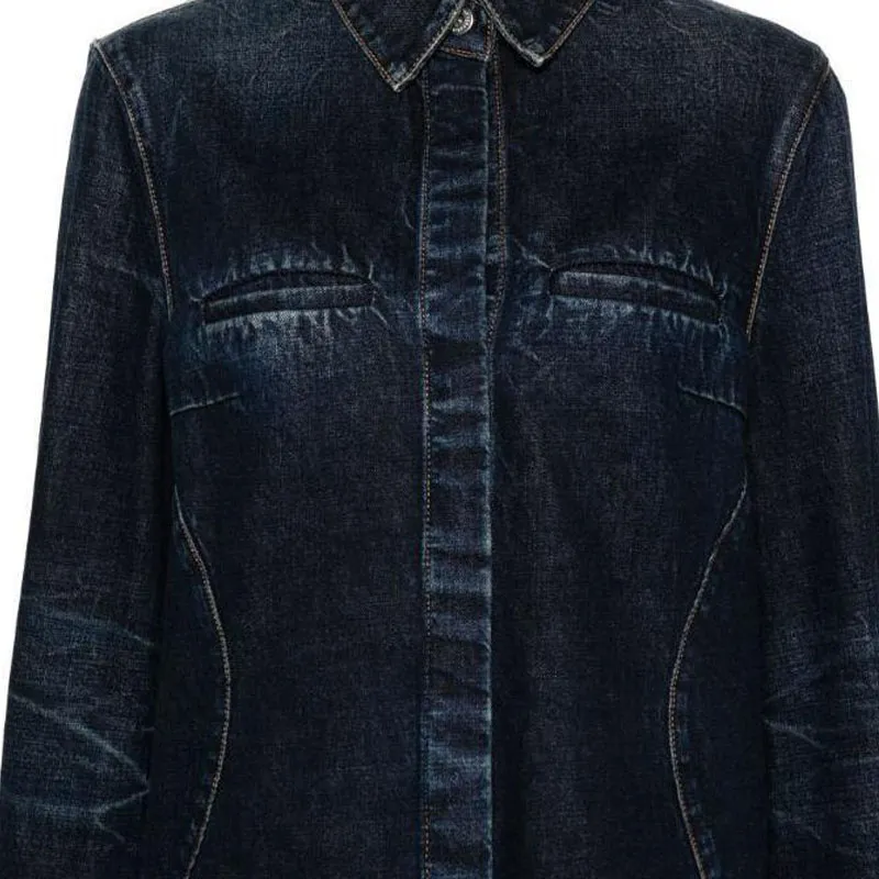 Ferragamo Whiskered Denim Shirt-5