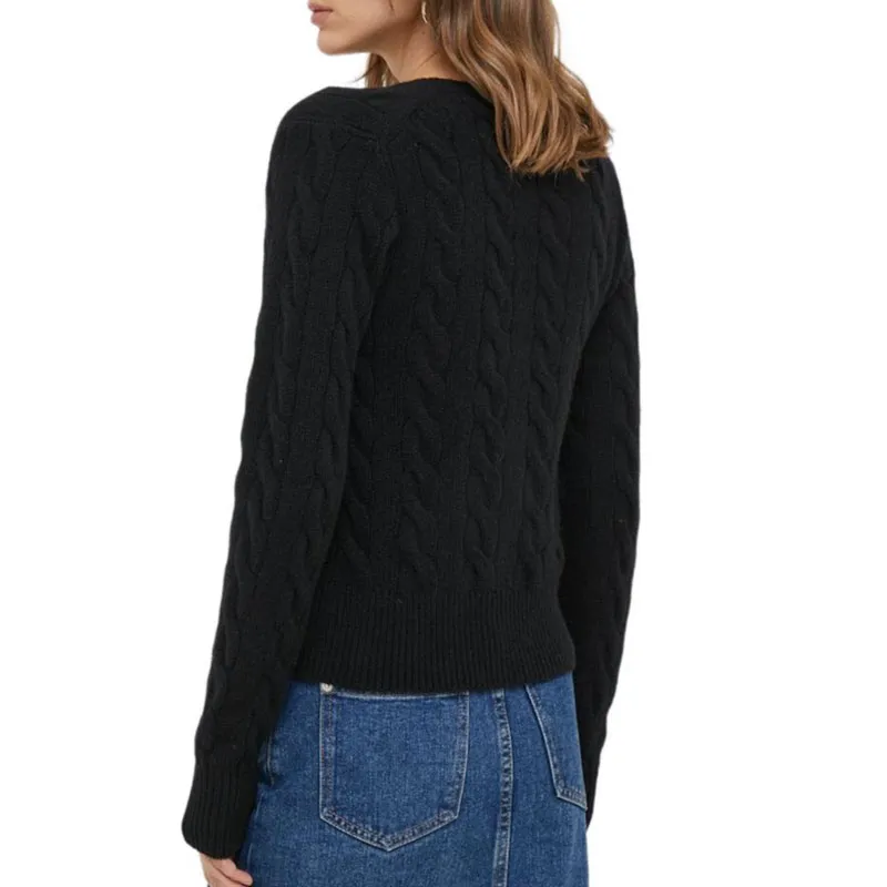 Polo Ralph Lauren Polo Pony embroidered Cable knit Cardigan-2