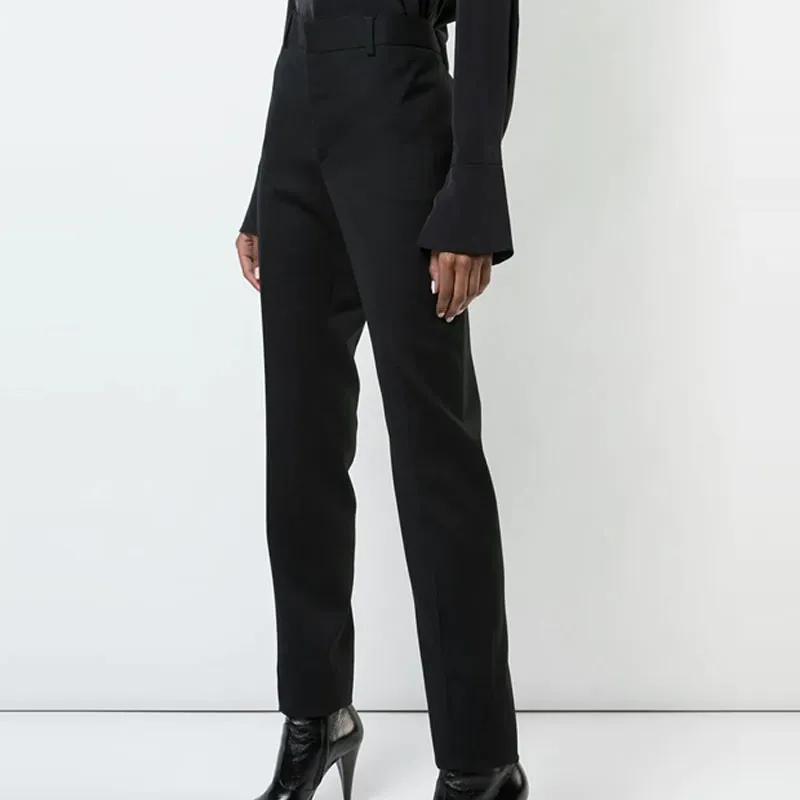 SAINT LAURENT Straight Leg Tailored Trousers-2
