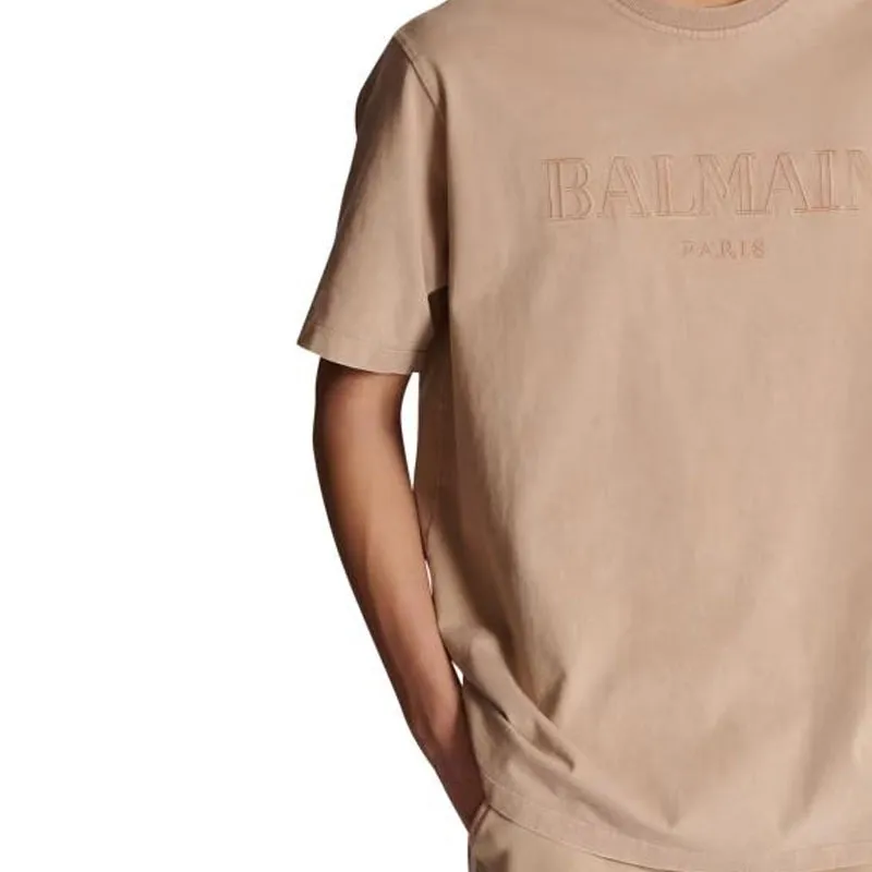 BALMAIN T-Shirt Men's Light Brown-6