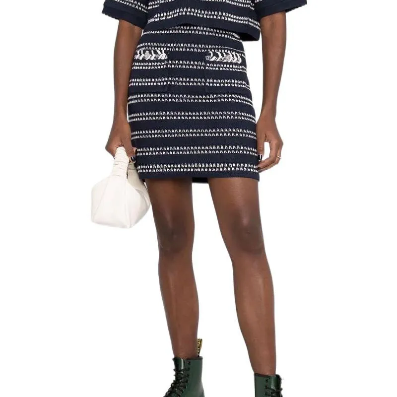 PINKO Casual Short Skirts Women's Blue-2