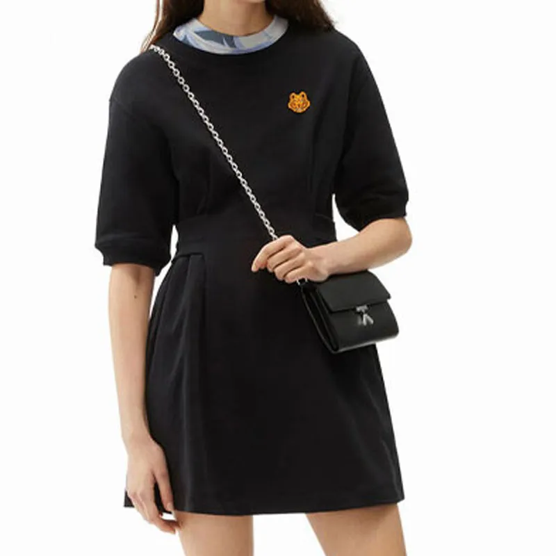 KENZO SS21 Short Sleeved Dresses Women's Black-2