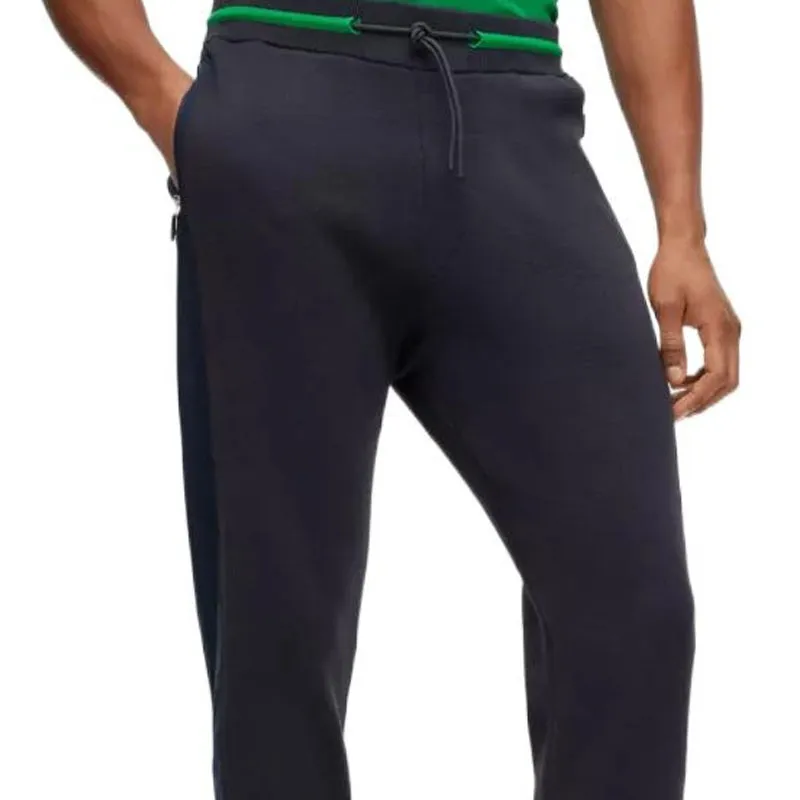 HUGO BOSS HUGO BOSS X AJBXNG SS23 Knitted Sports Pants Men's Dark Blue-2