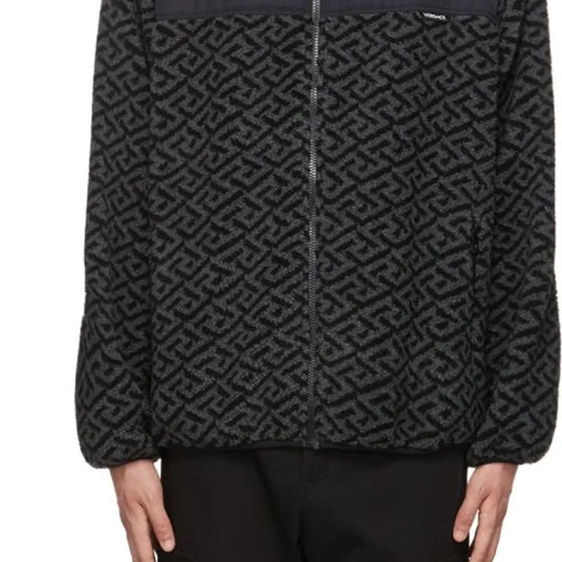 VERSACE Jackets Men Black-5