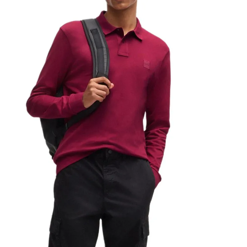 HUGO BOSS FW24 Polo Shirt Men's Dark Red-3