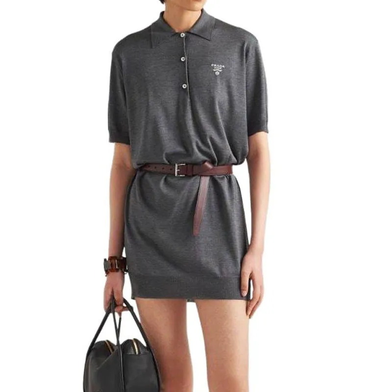 PRADA Belted Polo Dress-3