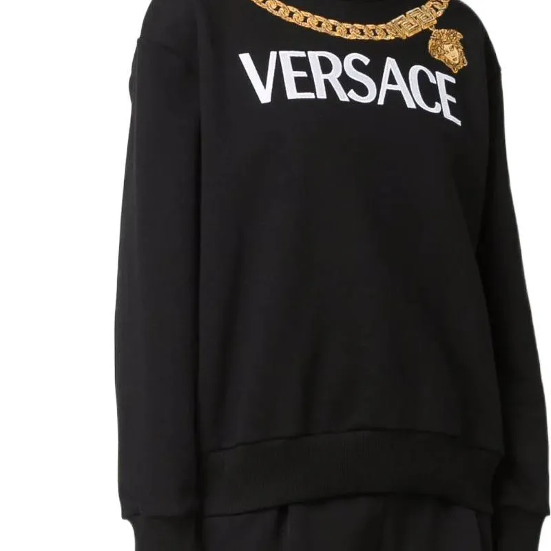 VERSACE Sweatshirts Women's Black-5