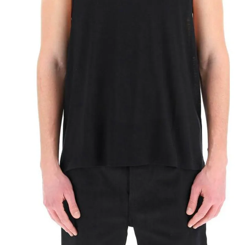SAINT LAURENT Tank Tops Men Black-5