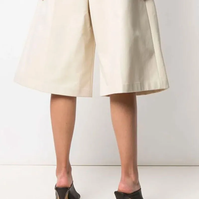 Bottega Veneta FW21 Casual Shorts Women's Beige-6