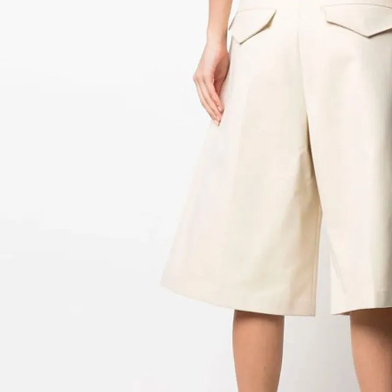 Bottega Veneta FW21 Casual Shorts Women's Beige-5