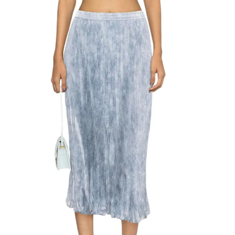 MICHAEL KORS SS24 Casual Long Skirts Women's Money Blue-2