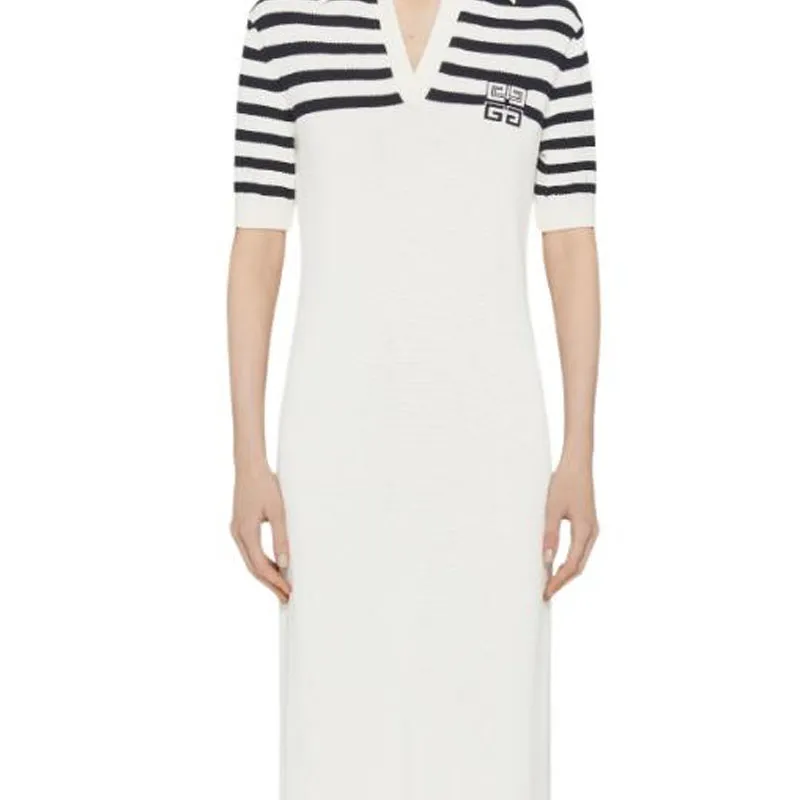 Givenchy 4G Striped Polo Dress-5