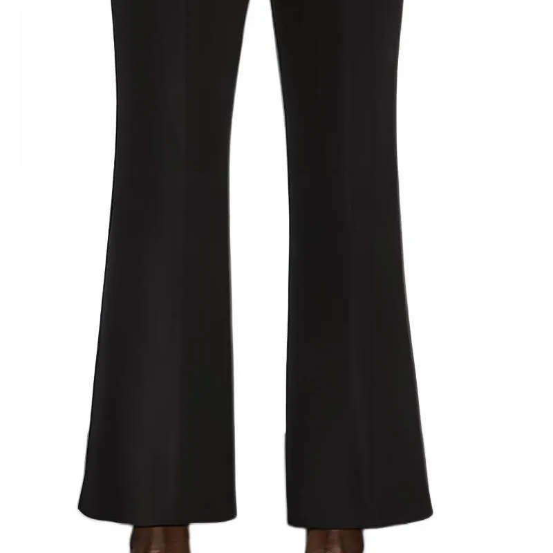 GUCCI Logo Embroidered Bootcut Leg Trousers-6
