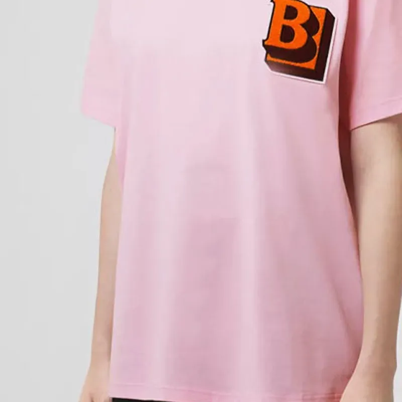 Burberry T Shirt Women's Light Candy Pink-4