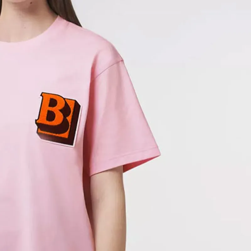 Burberry T Shirt Women's Light Candy Pink-3