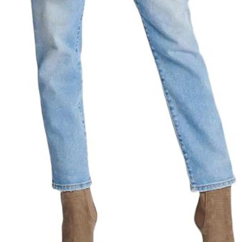 BALMAIN High Waist Straight Leg Jeans-5