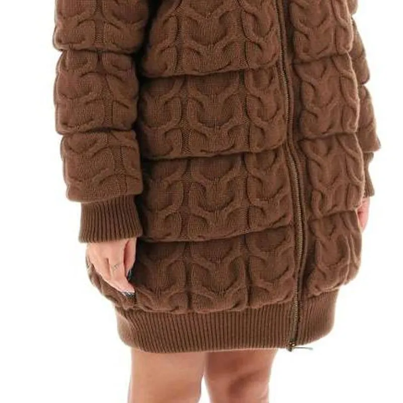 MaxMara Zip-Up High Neck Coat-4