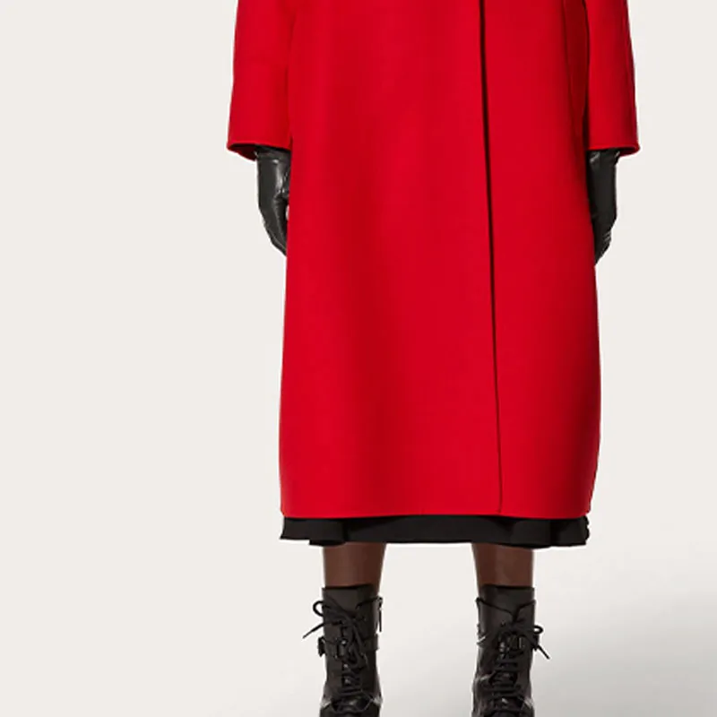 Valentino Velvet Jackets Women's Red-4