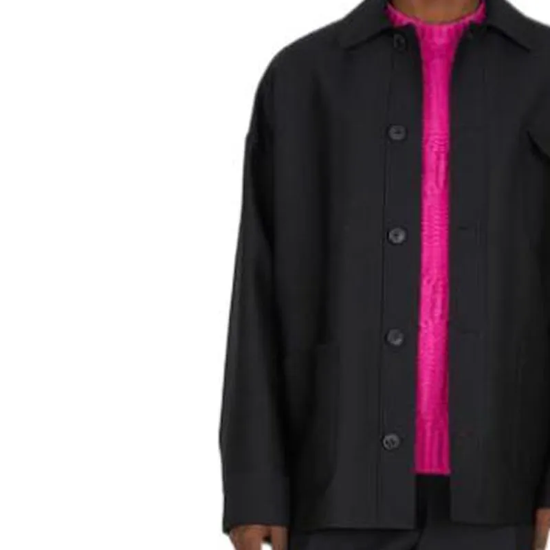 Valentino Valentino Pink Pp Collection Shirt Men's Black-3