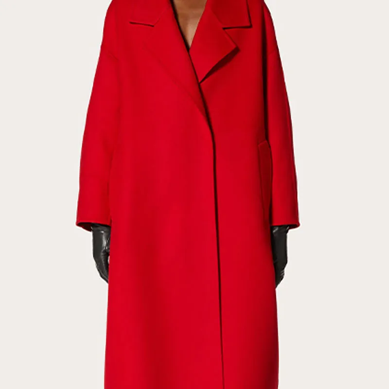 Valentino Velvet Jackets Women's Red-5