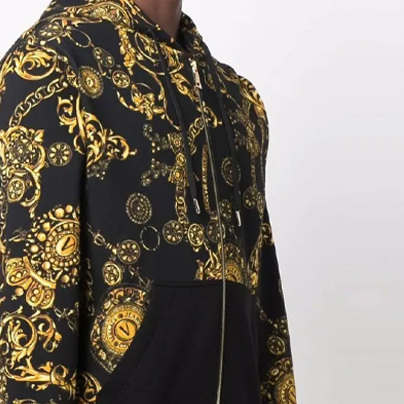 VERSACE JEANS COUTURE Watercolour Couture Hooded Jacket-5
