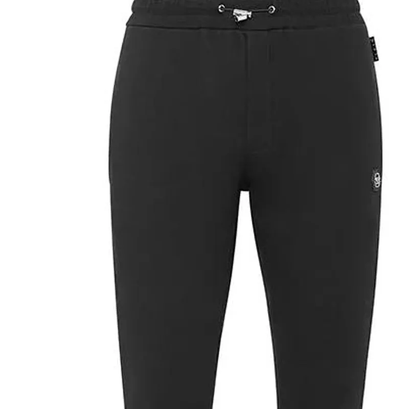 PHILIPP PLEIN Logo patch Track Pants-5
