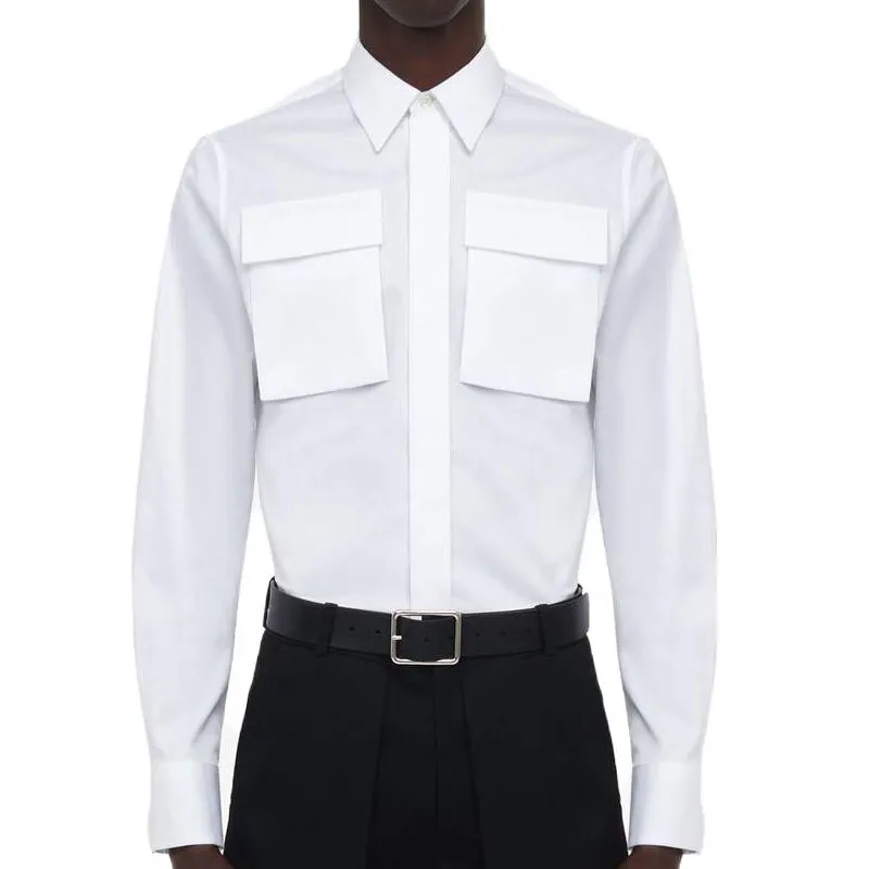Alexander McQueen Long Sleeved Pocket Detailed Shirt-2