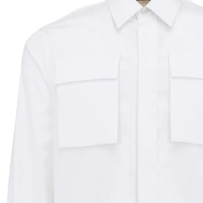Alexander McQueen Long Sleeved Pocket Detailed Shirt-6