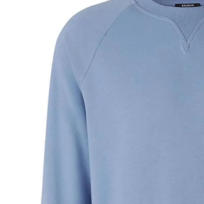 BALMAIN Logo print Crew neck Sweatshirt-2