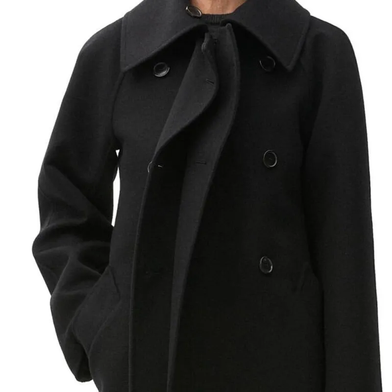 LOEWE Double Breasted Long Coat-5