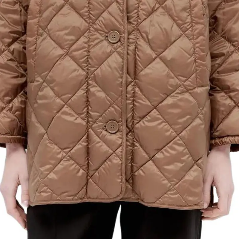 MaxMara Buttoned Long-Sleeved Quilted Jacket-3
