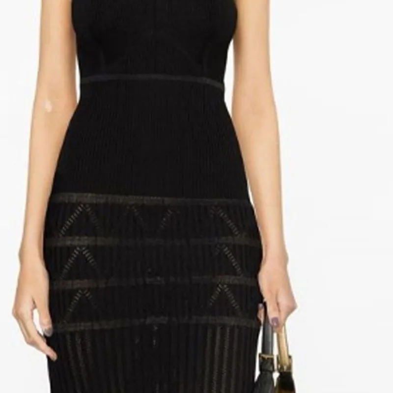BALMAIN Slip Dresses Women's Black-4