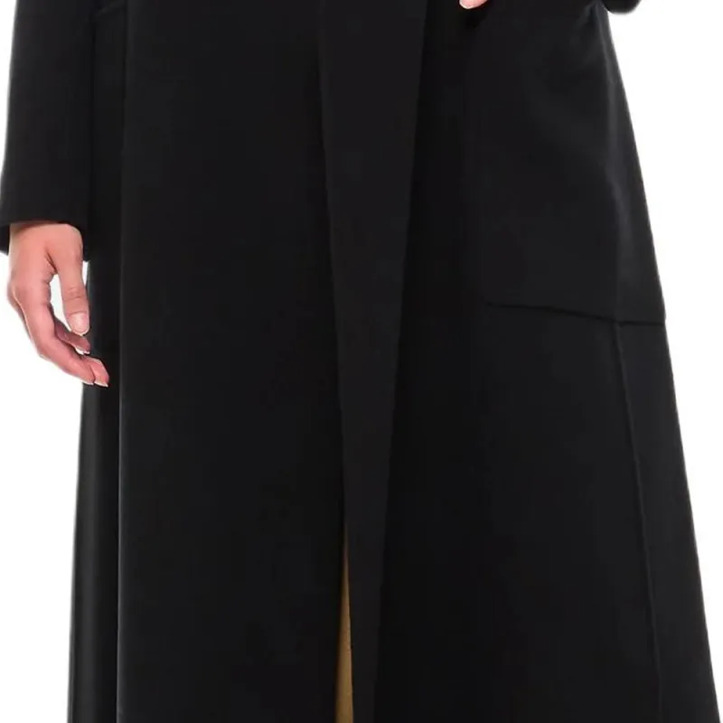 'S MAX MARA Belted Long-Sleeved Coat-4