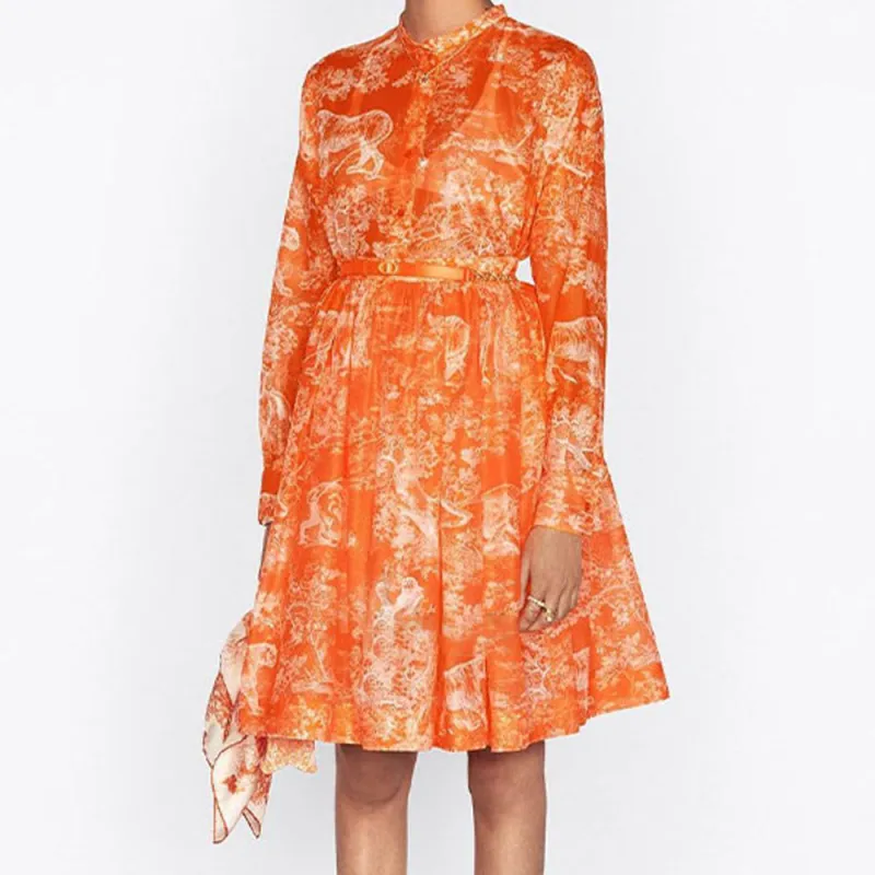 DIOR Shirts Women's Orange-2