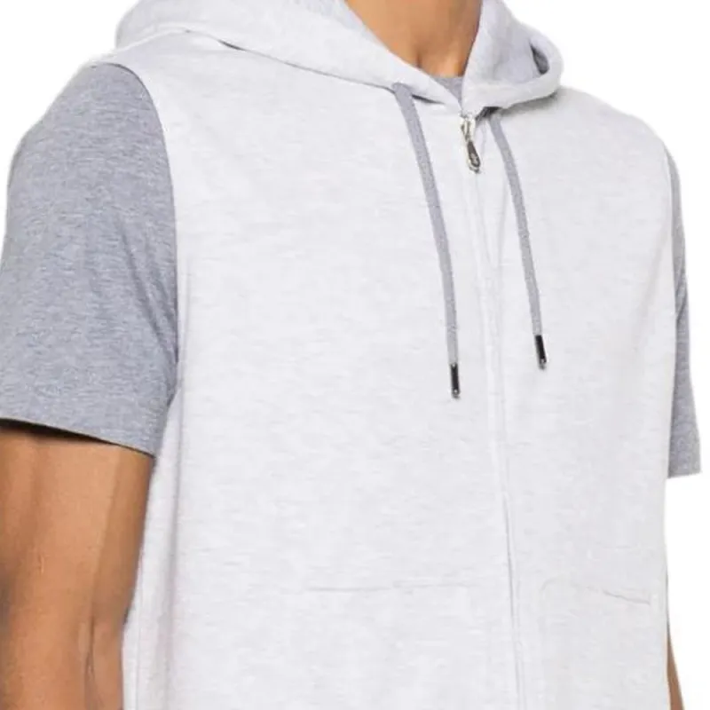 Brunello Cucinelli Drawstring Sleeveless Hoodie-5