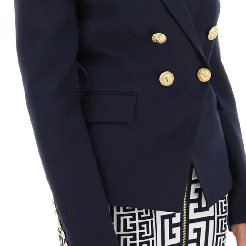 BALMAIN Button Embellished Tailored Blazer-4
