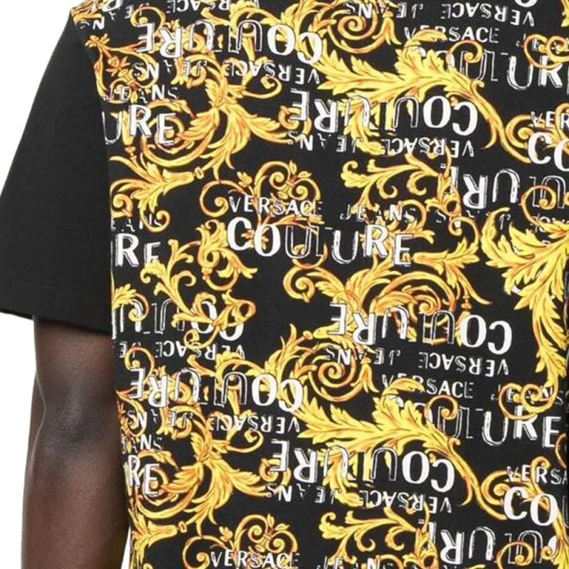 VERSACE JEANS COUTURE Barocco print Short sleeve Polo Shirt-5
