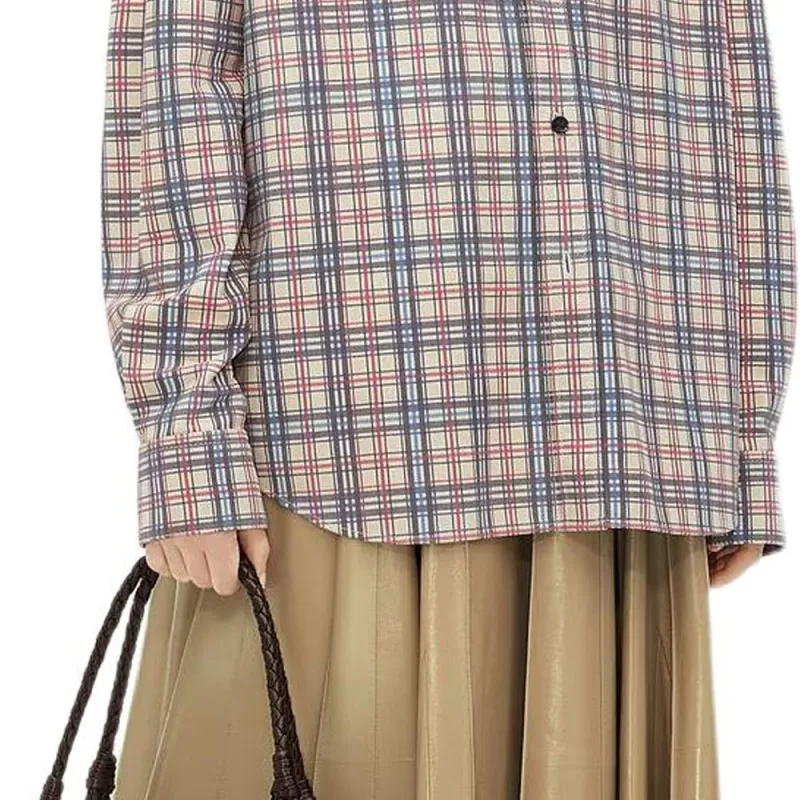 Bottega Veneta Printed Leather Checked Jackets & Coats Women's Birch-4