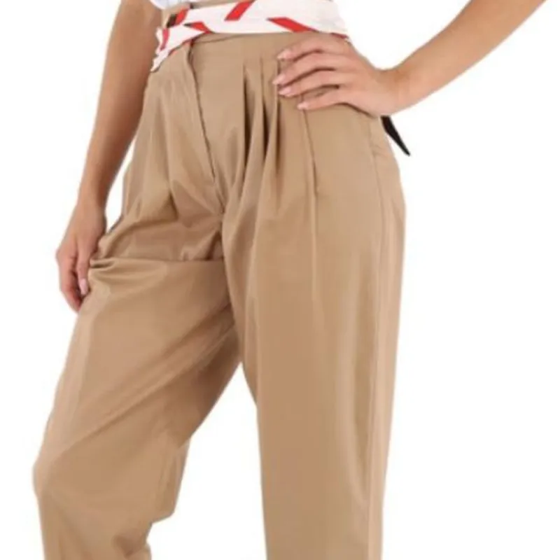 Burberry Casual Pants Women's Khaki-6