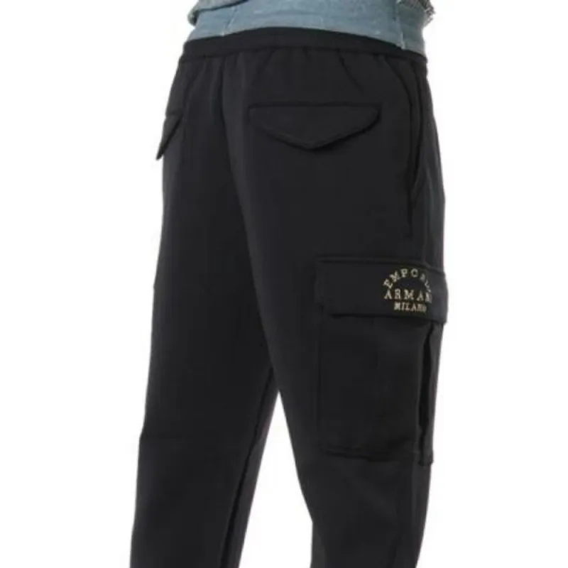 EMPORIO ARMANI Knitted Sweatpants Men Black-4