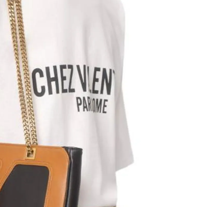 Valentino Chez Valentino Printed Crewneck T Shirt-5