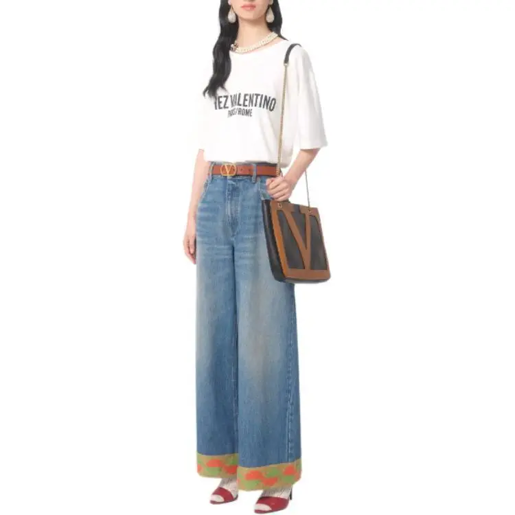 Valentino Chez Valentino Printed Crewneck T Shirt-3