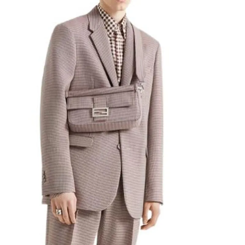 FENDI Gingham-check Silk Shirt-2