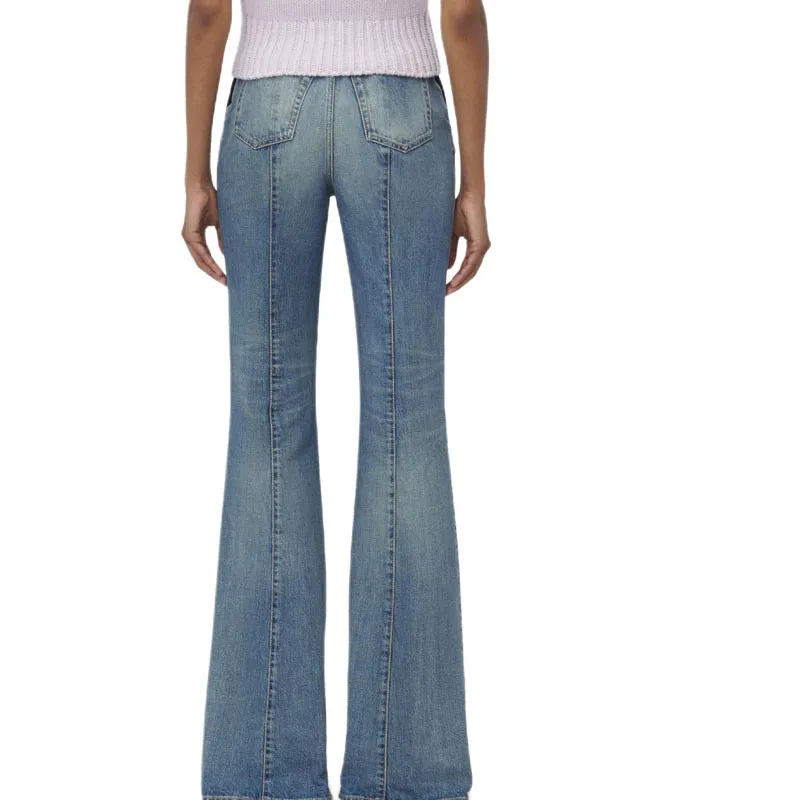 Alexander McQueen Fold Over Waist Jeans-3
