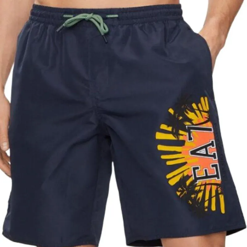 EMPORIO ARMANI EA7 SS24 Casual Shorts Men's Navy Blue-5