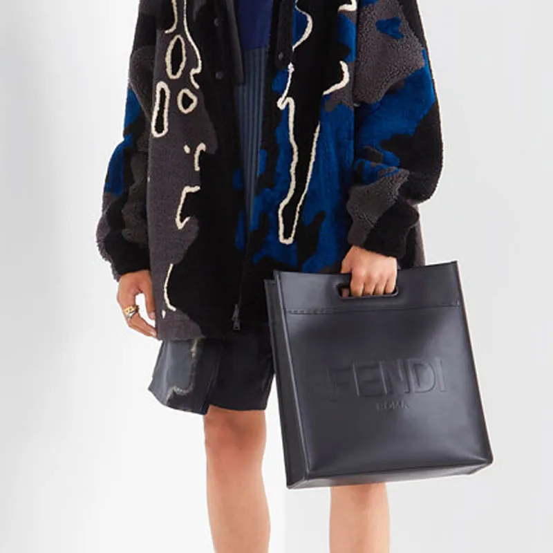 FENDI Cashmere Sweaters Men Blue-5