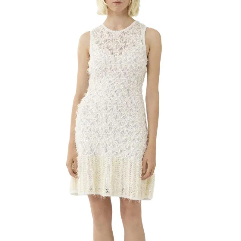 Chloé Lace Detailed Flared Mini Dress-2
