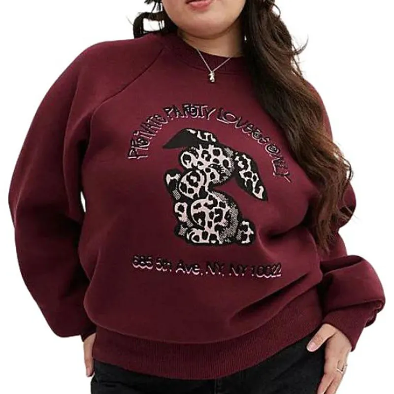 COACH SS24 Sweatshirt Women's Burgundy-2